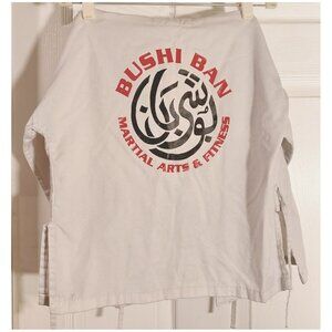 Bushi Ban Martial Arts Karate Shirt Top or Jacket White by Macho Size "000"